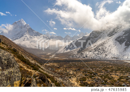 Ama Dablam summit in Himalayas Nepal 47635985