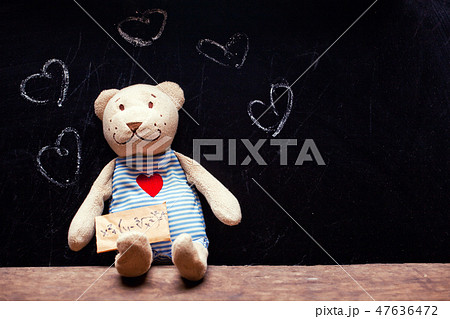 wool bear chalkboard paper love formula hearts  47636472