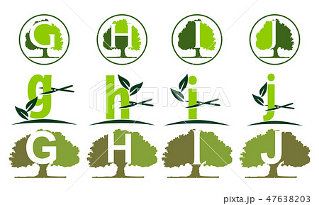 Leaf Tree Template Set 47638203