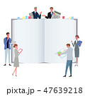 ビジネスコンセプト　イラスト　チームワーク　会議　プロフェッショナル 47639218