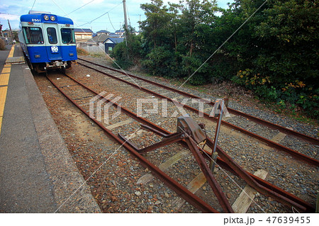 銚子電鉄　外川駅　終点　車止め 47639455
