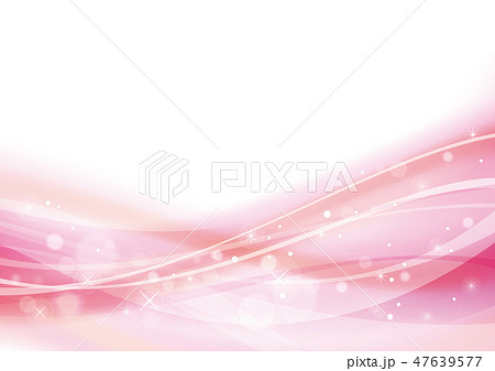 アブストラクト 波 曲線 ウェーブ 背景 ピンクのイラスト素材
