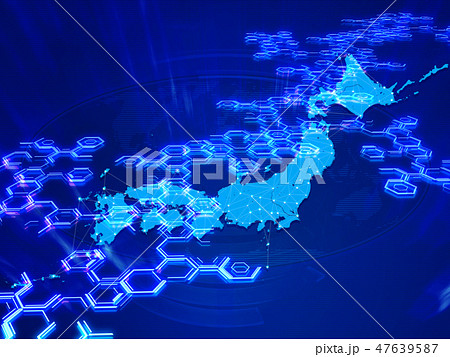 ネット 通信 クラウド 日本 ｇｐｓ インターネットのイラスト素材 47639587 Pixta