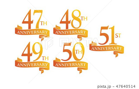 Ribbon Anniversary Template Set Ribbon Anniversary Template Set 47640514