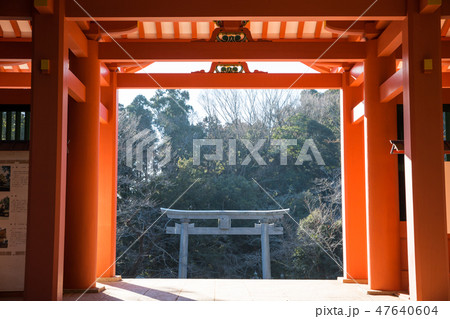 香取神宮 総門裏側からの風景 (千葉県香取市) 2019年1月現在 香取神宮 総門裏側からの風景 (千葉県香取市) 2019年1月現在 47640604