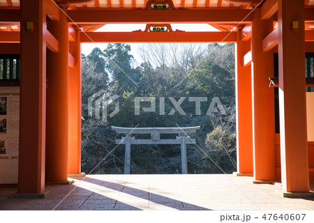 香取神宮 総門裏側からの風景 (千葉県香取市) 2019年1月現在 香取神宮 総門裏側からの風景 (千葉県香取市) 2019年1月現在 47640607