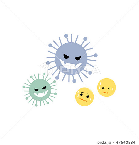 ウイルス 免疫 細胞 イラスト のイラスト素材