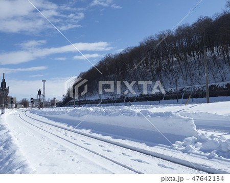 厳冬の北海道・網走駅 47642134