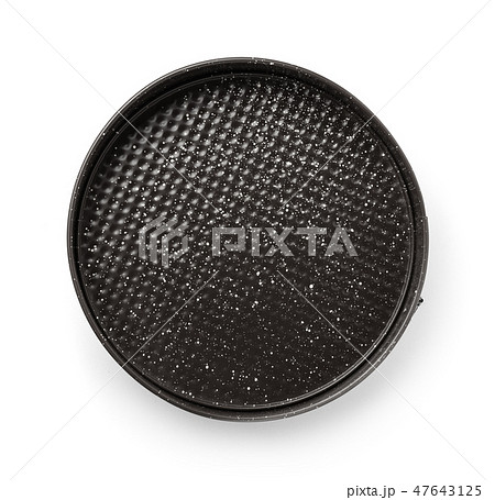 Top view of steel baking springform pan Top view of steel baking springform pan 47643125