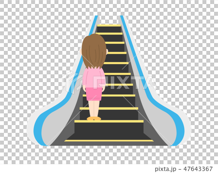 エスカレーターのイラスト素材