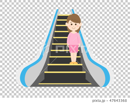 エスカレーターのイラスト素材