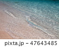 久米島ハテの浜の球美の海とクリアな波 47643485