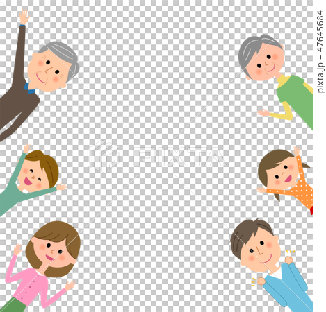 Three generations family family 47645684