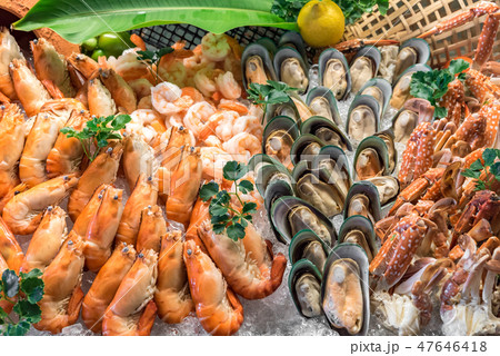 Seafood on ice 47646418