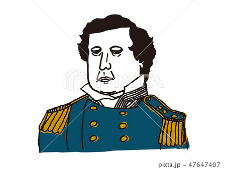 ペリー 手描きのイラスト素材 47647407 Pixta