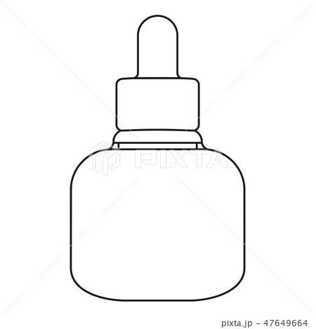 Line art black and white beauty serum Line art black and white beauty serum 47649664