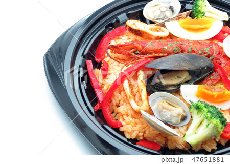 シーフードパエリア 47651881