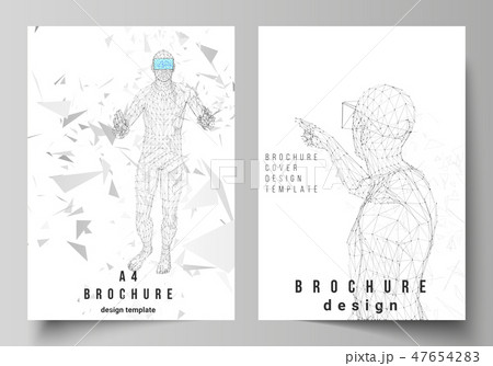 The vector layout of A4 format modern cover mockups design templates for brochure, magazine, flyer The vector layout of A4 format modern cover mockups design templates for brochure, magazine, flyer 47654283