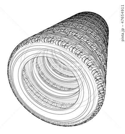 Car tires concept. Vector rendering of 3d Car tires concept. Vector rendering of 3d 47654911