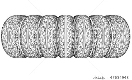 Car tires concept. Vector rendering of 3d Car tires concept. Vector rendering of 3d 47654948