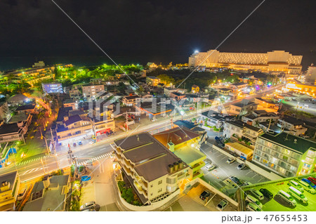 沖縄　恩納村の夜景 47655453