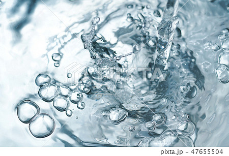 水・泡・水面・水滴 イメージ素材 水・泡・水面・水滴 イメージ素材 47655504