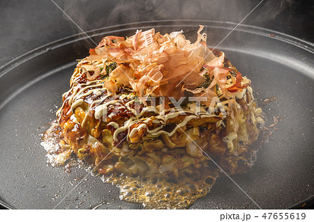 お好み焼き Japanese Traditional Pizza Okonomiyaki お好み焼き Japanese Traditional Pizza Okonomiyaki 47655619