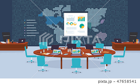 Conference Room Company for Business Negotiations 47658541