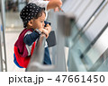 Asian little boy 3 years old in the gate airport 47661450