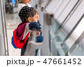 Asian little boy 3 years old in the gate airport 47661452