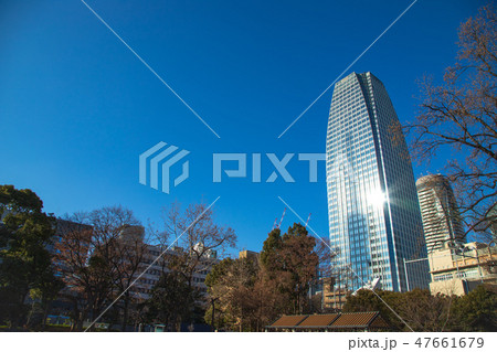 都市風景 青空 都市風景 青空 47661679