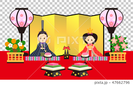 雛祭り　親王飾り 47662796