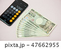 お金と電卓 47662955