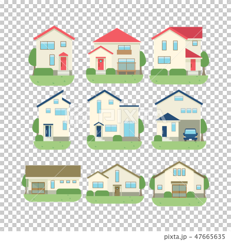 一戸建て住宅　セット 47665635