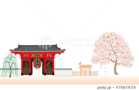 桜ー雷門 47665659