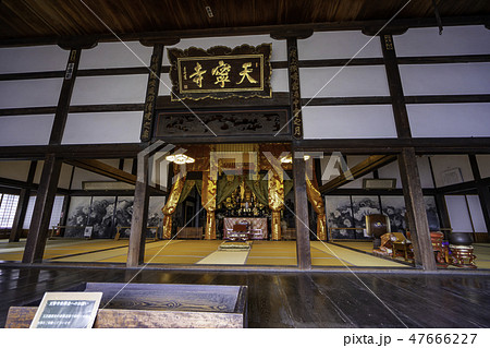 尾道　古寺めぐり　天寧寺　本堂内部 47666227