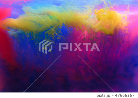 Abstract color drop in the water 47666367