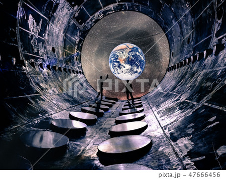 High tech concept of space travel. High tech concept of space travel. 47666456