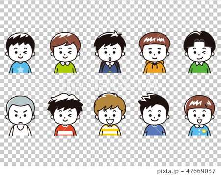 男の子いろいろのイラスト素材 [47669037] - PIXTA