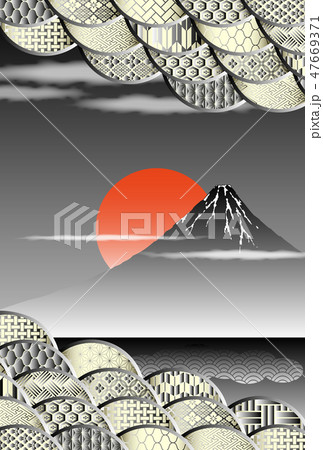 和柄背景 年賀背景 和柄背景 年賀背景 47669371