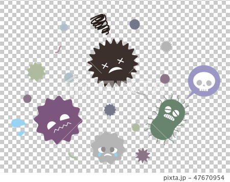 Virus character illustration 47670954