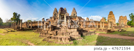 Pre Rup temple at sunset. Cambodia. Panorama 47671594