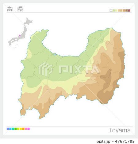 富山県の地図イラスト フリー素材 を無料ダウンロード