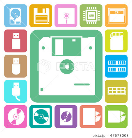 Computer and storage icons set. Computer and storage icons set. 47673003