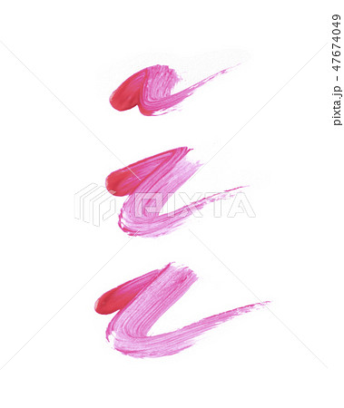 Pink color lip gloss paint on background Pink color lip gloss paint on background 47674049