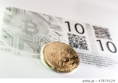Economy trends virtual digital currency abstract background. 47674124