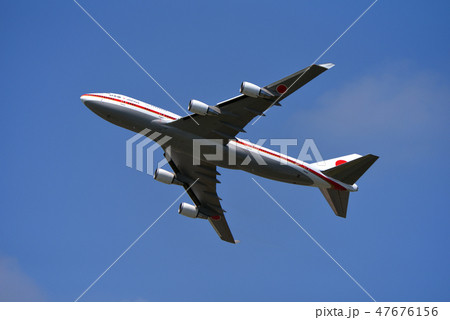 離陸する政府専用機 47676156