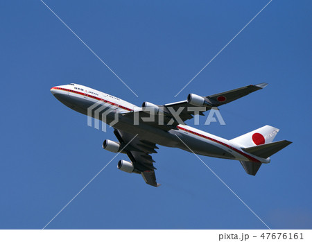 離陸する政府専用機 47676161