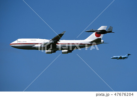 政府専用機とF-15の編隊飛行 政府専用機とF-15の編隊飛行 47676204