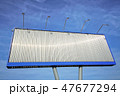 Blank stationary metal billboard outdoor, advertisement concept 47677294